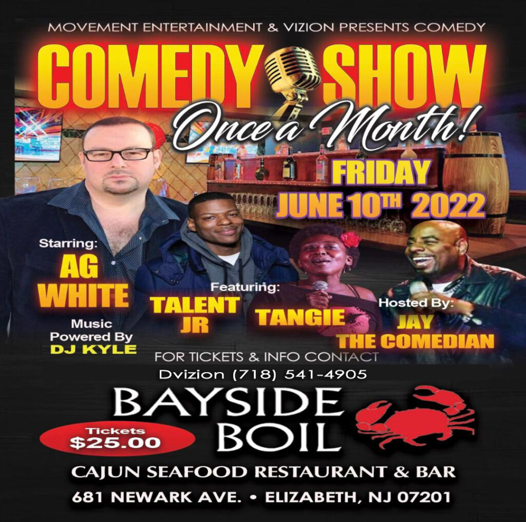 Comedy show JUNE10 Bayside broil
